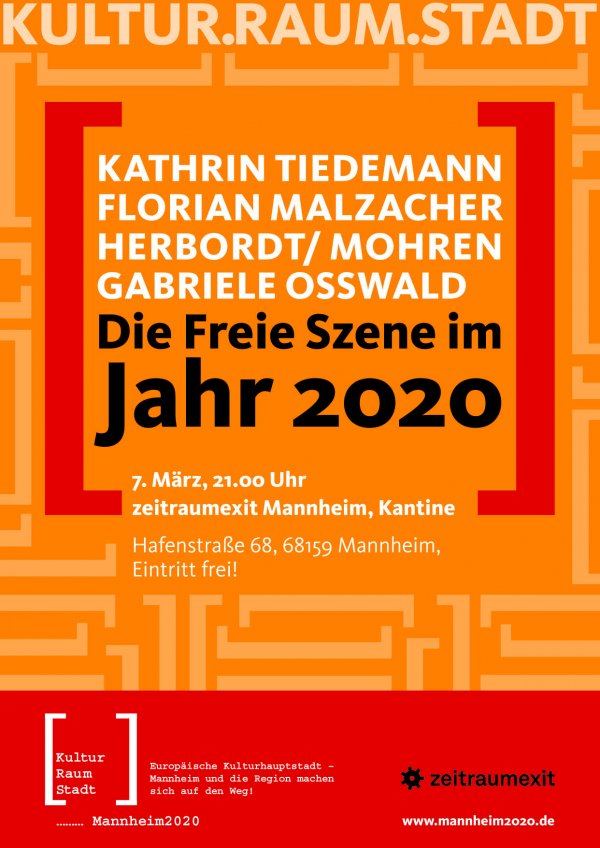 Leporello "Die Freie Szene im Jahr 2020" - Kultur.Raum.Stadt & zeitraumexit