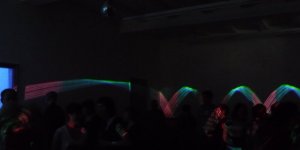 UnheilBar goes Disco: Wandelbar - Laserinstallation von Michael Schäfer